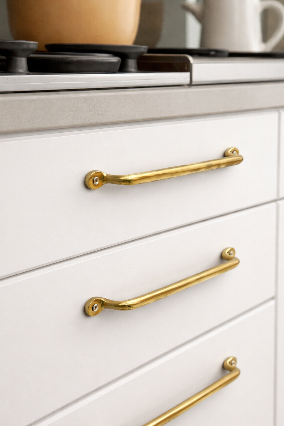 solid brass cabinet pull